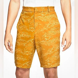 Nike Flex Dri-Fit Men’s Camo Golf Shorts Orange Size 42